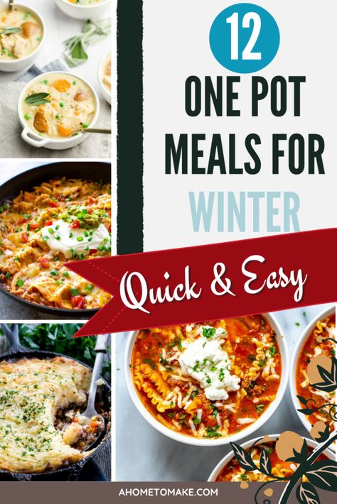 12 Easy One Pot Meals for Winter: Family-Friendly Dinners Meals For Winter, Comfort Pasta Dishes, White Chicken Lasagna, Winter Dinners, Comfort Pasta, Comfort Dinner, Creamy Pasta Dishes, Mexican Dinner Recipes, One Pot Dinners