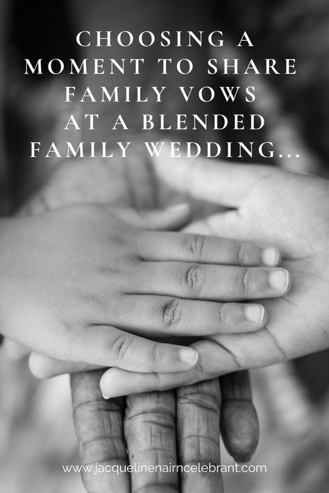 Mixed Family Wedding Ideas, Vows For Blended Families, Blending Two Families Wedding, Blended Family Wedding Gift Ideas, Unity Ceremony For Blended Families, Wedding Vows For Blended Families, Step Parent Wedding Vows, Wedding Script For Blended Family, Wedding Vows Blended Family