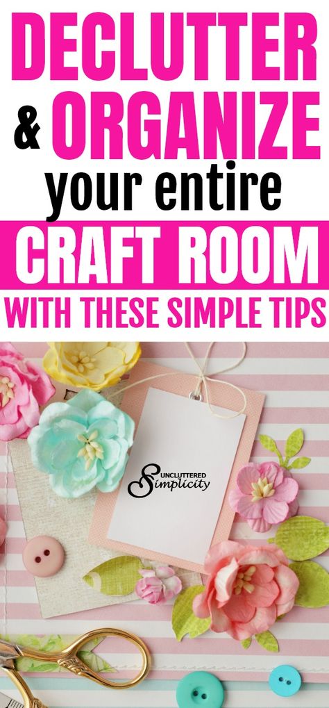 How To Declutter And Organize Craft Supplies Craft Room On A Budget, Craft Room Organization Ideas, Craft Supply Storage, Room Organization Ideas, Supply Storage, Room On A Budget, Organize Craft Supplies, Budget Crafts, Sewing Room Organization