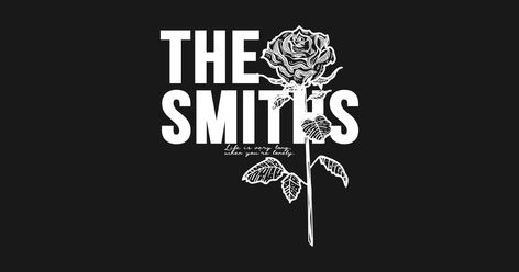 The Smiths - The Smiths - T-Shirt | TeePublic The Smiths Wallpaper Desktop, The Smiths Laptop Wallpaper, The Smiths T Shirt, The Smiths Morrissey, The Smiths, Black And White Logos, Perks Of Being A Wallflower, Silly Pictures, Diy Shirt