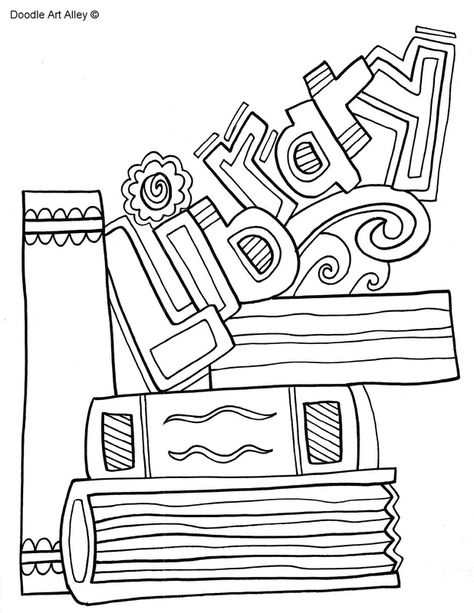 . Library Coloring Pages, Classroom Doodles, School Library Lessons, Library Week, Library Themes, Elementary School Library, Rest Room, Library Inspiration, Elementary Library