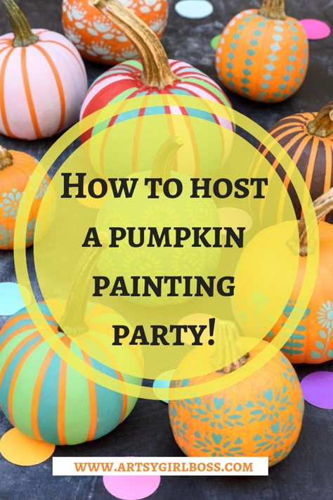 Pumpkin Paint Party, Fall Kids Party, Pumpkin Decorating Party, Pumpkin Painting Party, Pumpkin Paint, Creative Pumpkin Decorating, Pumpkin Carving Party, Pumpkin Pictures, Fall Birthday Parties