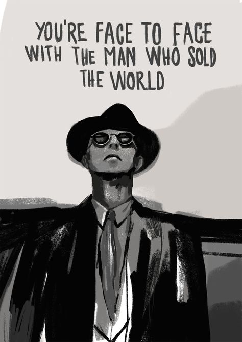 David Bowie. The man who sold the world. Man Who Sold The World, Hand Drawn Type, Art Noir, World Wallpaper, World Tattoo, Drawing Quotes, Smart Women, Type Shi, Aesthetic Stuff