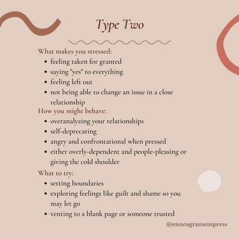 Stress! A f̶u̶n̶ much-needed topic ahead of the holidays, right? ⁣ This is a quick look at how stress presents itself in each of the types. Knowing your triggers is key to helping you understanding and manage your reactions so you can build resilience skills and move forward in a healthy way. Type 8 Enneagram, 8 Enneagram, Enneagram Two, 2 Enneagram, Enneagram Type 8, Enneagram 8, Enneagram Type 2, Enneagram Test, Myers Briggs Personality Test