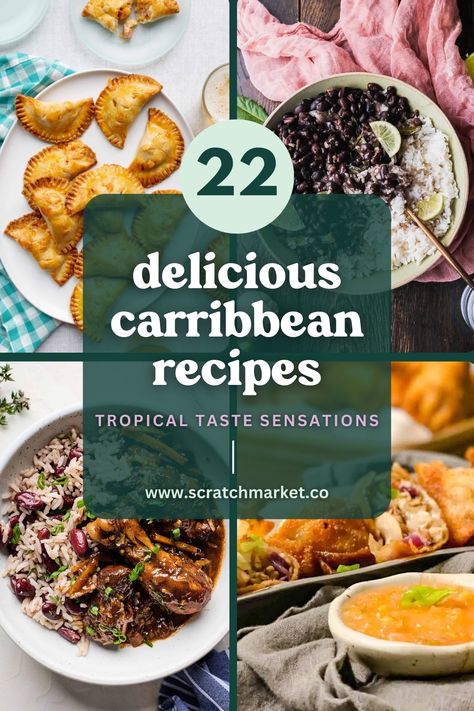 Caribbean cuisine is known for its bold flavors, vibrant ingredients, and diverse culinary influences. This collection of 22 Caribbean Inspired Recipes brings a taste of the islands to your home kitchen. From savory main dishes to tropical desserts, these recipes offer a range of flavors. Easy Carribean Food Recipes, Caribbean Recipes Side Dishes, Easy Caribbean Dinner Recipes, Carribean Crockpot Recipes, Vegetarian Caribbean Recipes, Caribbean Meal Prep, Caribbean Recipes Authentic, Carribean Food Vegetarian, Jamaican Seasoning