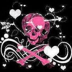 Pink, Black, White skull & cross bone wallpaper Dracula Monster High, Black Phone Layout, Mall Goth Wallpaper, Dual Kawaii, Wallpaper Widget Ideas, Hot Pink Y2k, Iphone Decor, Pink Emo, Trashy 2000s