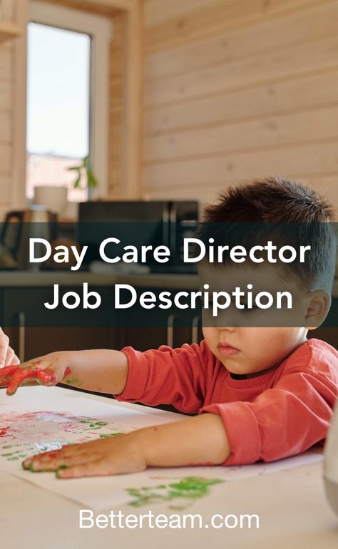 Daycare Building, Preschool Jobs, Childcare Director, Daycare Director, Preschool Director, Job Titles, Childcare Business, Job Description Template, Homeschool Preschool Activities