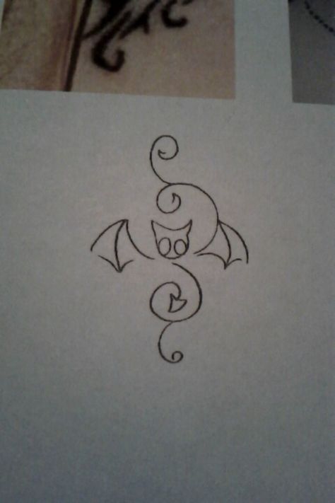 bat Easy Bat Tattoo, Goth Simple Drawings, Bat Simple Drawing, Bat Stick And Poke, Tattoo Layout Design, Easy Cover Up Tattoos, Simple Bat Drawing, Simple Bat Tattoo, Bat Tattoo Stencil