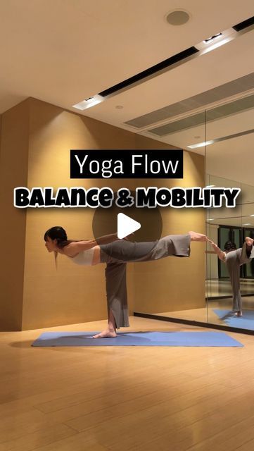 Yoga Flow For Balance, Balance Flow Yoga, Balancing Yoga Sequence, Balancing Poses Yoga, Standing Yoga Flow, Advanced Yoga Flow, Floor Yoga Poses, Exercise For Stomach, Yoga Poses For Balance