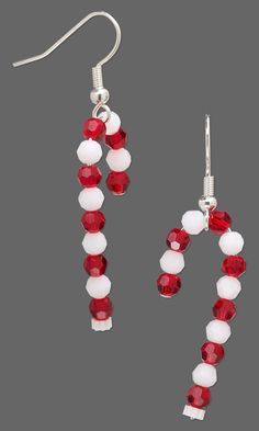 Jewelry Design - Earrings with Swarovski Crystal - Fire Mountain Gems and Beads Christmas Jewelry Diy, Anting Manik, Beaded Jewelry Designs, Jewelry Design Earrings, Fire Mountain Gems And Beads, Fire Mountain, Jewelry Designers, Fire Mountain Gems, Homemade Jewelry