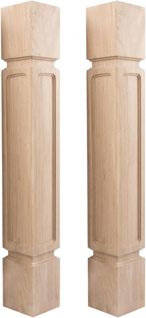 Amazon.com: Btowin 35 1/2-inch H 5-inch W 5-inch D Cabinet Columns, 2Pcs Unfinished Square Rubberwood Replacement Island Legs for Large Dining Table & Kitchen Table : Tools & Home Improvement Kitchen Island Posts, Kitchen Island Legs, Build Kitchen Island, Contemporary Kitchen Island, Wood Furniture Legs, Farmhouse Kitchen Island, Dining Table Kitchen, Drilling Tools, Large Dining Table