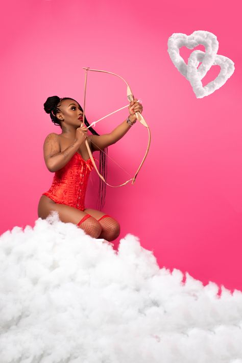 #cupidphotoshoot #blackgirl #blackgirlphotoshoot #valentinesday #creativephotoshoot #photographyideas #photoshootideaa #vdayphotoshoot #valentinesphotoshoot #corset #galentinesday #pinkphotoshoot #cloudsphotoshoot Pink Valentines Photoshoot Ideas, Valentines Day Shoot Black Women Ideas, February Birthday Photoshoot, Valentine Theme Photoshoot, Valentines Theme Maternity Shoot, Heart Photoshoot Ideas, Valentine Photoshoot Women, Cupid Valentine Photoshoot, Valentine’s Day Photo Shoot Ideas Simple