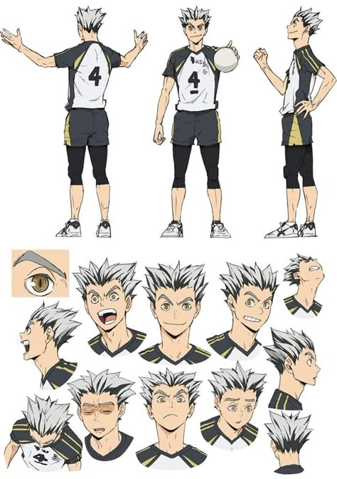 Haikyuu Character Sheet, Haikyuu Game, Haikyuu Bokuto, Character Turnaround, Bokuto Koutarou, 1080p Anime Wallpaper, Character Sheets, Model Sheet, Haikyuu Manga