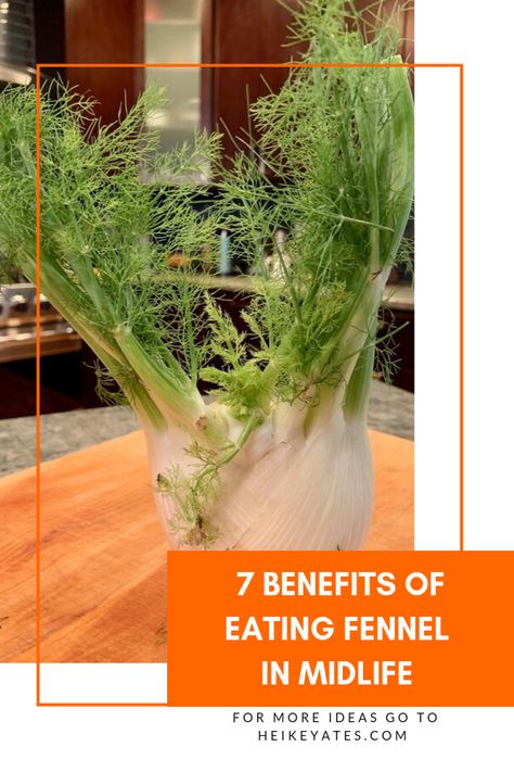 Fennel is exceptionally high in fiber, with each bulb providing 7 grams of dietary fiber. Most people lack in fiber intake, consuming only an average of 7 grams per day, therefore adding fennel to your diet could help double your intake! I am sharing my two favorite recipes as well. #heikeyates #pursueyourspark #midlife #fennel #health Fennel Benefits Women, Fennel Health Benefits, Fennel Benefits, Benefits Of Fennel, Benefits Of Food, Fennel Recipes, Balance Hormones Naturally, High In Fiber, Balance Hormones