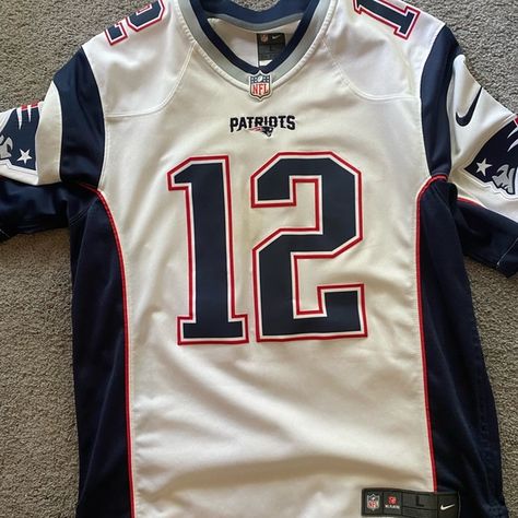 Patriots Jersey American Football Jersey Design, Nfl Shirt Outfit, Jersey Design Football, Nfl Jersey Outfit, Rugby Jersey Design, Football Jersey Design, Patriots Jersey, Y2k Jersey, American Football Shirt