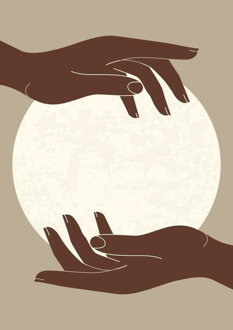 Holding full moon in hands print illustration. Tarot card minimalist vector art. Aesthetic midnight print bohemian artwork Holding Hands Artwork, Full Moon Artwork, Vector Art Aesthetic, Tarot Art Aesthetic, Tarot Card Minimalist, Mindfulness Illustrations, Hand Holding Illustration, Holding Hands Illustration, Aesthetic Midnight