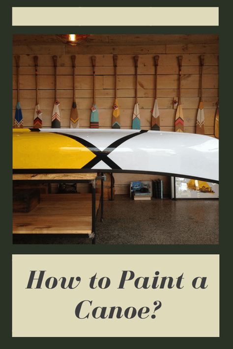 If you have an older canoe that has seen better days, it may be time to give it a facelift. The good news is that even some older canoes can still float and paddle just fine, but you may need to know how to paint a canoe to make it look a bit better. Canoe Paint Designs, Uses For Old Canoes, Canoe Modifications Diy, Canoe Painting Ideas, Canoe Restoration, Canoe Artwork, Lake House Decor Diy, Canoe Cooler, Canoe Modifications