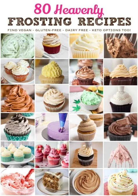 Cake Icing Flavors, Cake Frosting Flavors, Cake And Frosting Pairings, Toffee Frosting Recipe, The Best Frosting Recipe, Different Frosting Recipes, Different Kinds Of Frosting, Frosting Ideas For Cupcakes, Buttercream Flavors Recipes