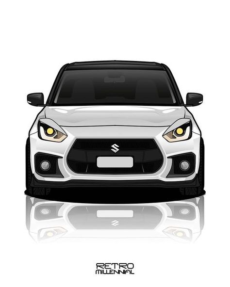 Swift Wallpaper Car, Swift Car Wallpaper, Suzuki Swift Tuning, Bikes Stickers, Swift Car, Car Template, Hot Hatchback, New Swift, Flag Images