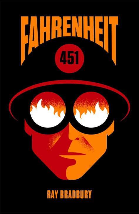 Fahrenheit 451 Aesthetic, Fahrenheit 451 Art, King Of Wrath Aesthetic, 451 Fahrenheit, Wrath Aesthetic, Graphic Design Illustrator, Minimalist Book Cover, Dystopian Art, Book Cover Art Design