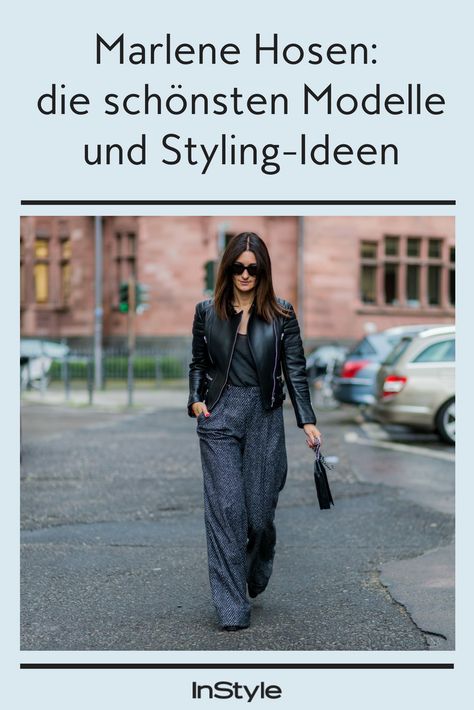 Zeitloser Klassiker: Wir zeigen dir, wie du die Marlene Hose modern und edgy stylen kannst und verraten, welches Modell wirklich schlank macht! #high-waist #pants #hose #outfits #klassisch #elegant #styling Marlene Hose, Elegant Styling, Cooler Look, Waist Pants, Minimalist Outfit, Jean Outfits, Street Styles, Capsule Wardrobe, High Waist