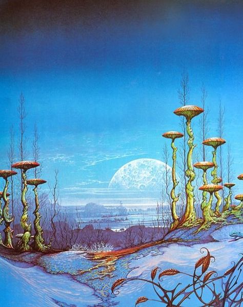 Imgur: The most awesome images on the Internet 70s Sci Fi, Alien Landscape, Sci Fi Landscape, Retro Scifi, Science Fiction Artwork, 70s Sci Fi Art, Arte Peculiar, Scifi Fantasy Art, Scifi Art