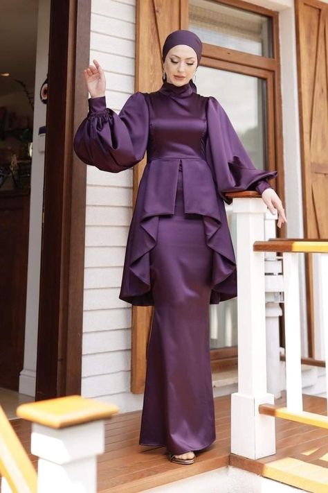 Dress Muslim Modern, Braidsmaid Dresses, Modest Dresses For Women, Mode Kimono, Simple Bridesmaid Dresses, Muslimah Dress, Dress Muslim, Mode Abaya, Muslim Fashion Dress