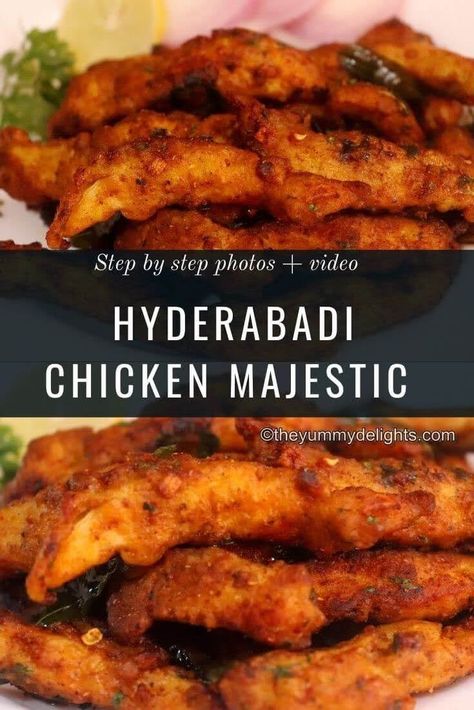 Hyderabadi Chicken Majestic recipe - The Yummy Delights Chicken Majestic Recipe, Chicken Pakistani Recipe, Chicken Starters Recipes, Matan Recipe, Christmas Dainties, Chicken Majestic, Caramel Chicken, Hyderabadi Chicken, Quick Recipe Videos