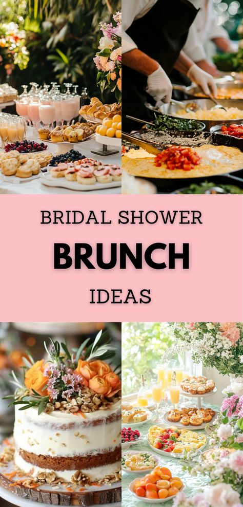 A beautifully set bridal shower brunch table with themed decor, finger foods, and a sparkling bubbly bar. Brunch Food For Bridal Shower Mornings, Bridal Brunch Shower Food, Bridal Brunch Desserts, Bridal Brunch Activities, Bridal Shower Brunch Food Ideas Breakfast Recipes, Donut Themed Bridal Shower Ideas, Wedding Shower Brunch Ideas Food, Bagel Bridal Shower Brunch Ideas, Brunch Wedding Shower Ideas Food Bars