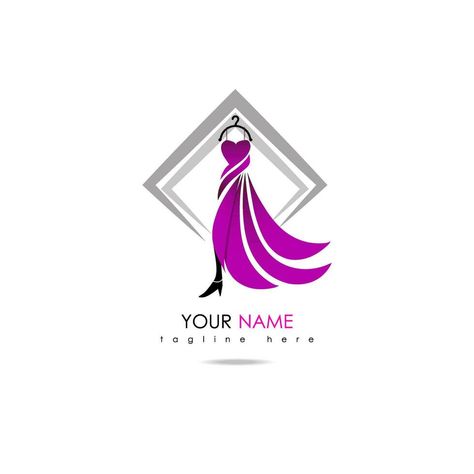 illustration of a minimalist logo design can be used for women's clothing products, symbols, signs, online shop logos, special clothing logos, boutique Logo Design Boutique Fashion, Clothing Logos, Identity Presentation, Logo Design Women, Rent Clothes, Boutique Logo Design, Logo Identity, Special Clothes, Tshirt Bag