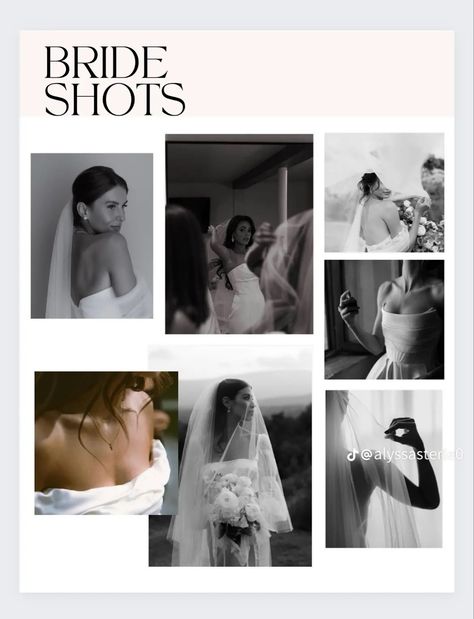 Bride Shots, Getting Ready Shots, Wedding Photo List, Shots Wedding, 2024 Bride, Wedding Shot List, List Inspiration, Wedding Portrait Poses, Pic Inspiration