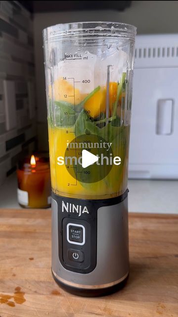 Ninja Blast Smoothie Recipes, Ninja Portable Blender Recipes, Ninja Blast Portable Blender Recipes, Ninja Blast Recipes, Smoothie Orange Juice, Ninja Blender Smoothies, Ninja Smoothie Recipes, Immunity Smoothie, Juice Popsicles