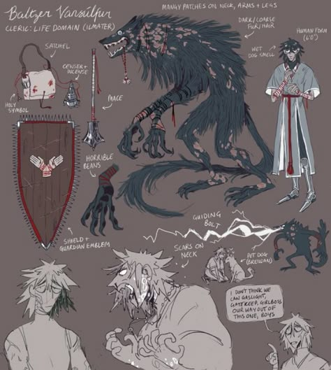 I Am Once Again Asking, Creature Ideas, Ref Sheet, Werewolf Art, Creature Drawings, Monster Concept Art, Dnd Stuff, Creature Feature, Monster Design