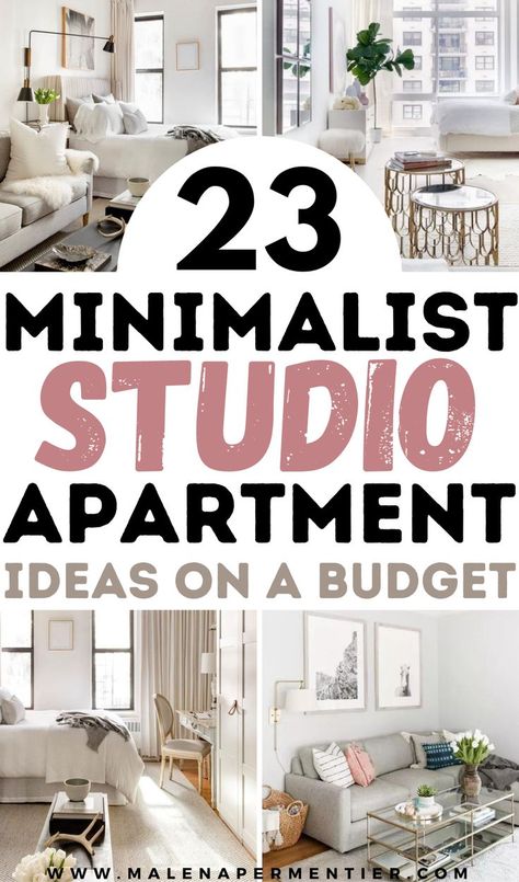 Tiny Studio Apartment Decorating, Small Space Apartment Ideas, Small Apartment Hacks, Minimalist Studio Apartment, Small Studio Apartment Decorating, Apartment Ideas On A Budget, Tiny Studio Apartments, Minimalist Studio, Studio Apartment Living