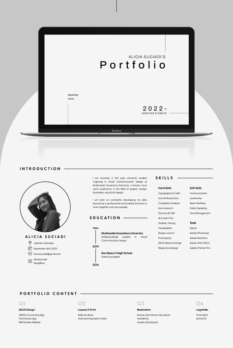 Web Page Portfolio, Ux Design Portfolio Presentation, Portfolio Layout Ideas Graphic Design, Minimalistic Portfolio Website, Portfolio Design Presentation, Portfolio Student Design, Personal Design Portfolio, Graphic Design Web Portfolio, Visual Designer Portfolio