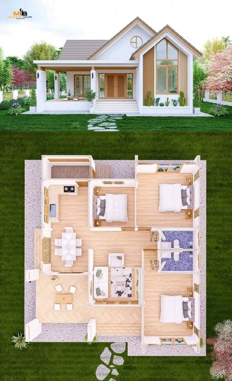 Small House Blueprints, Minimalist Bloxburg, Sims 4 House Plans, Modern Small House Design, House Bloxburg, House Floor Design, Building Plans House, Building House Plans Designs, Sims 4 House Design