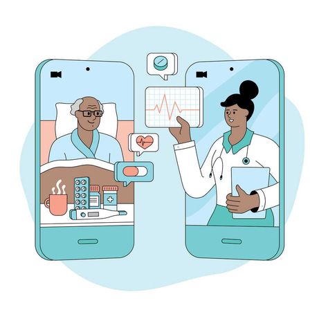 Telehealth is OK, patients say, but most prefer in-person appointments : Shots - Health News : NPR from @NPR Physiotherapy Illustration, Health Care Illustration, Remedy For Sinus Congestion, Healthcare Ads, Home Remedies For Sinus, Digital Health, Health Design, Medical News, Medical Practice