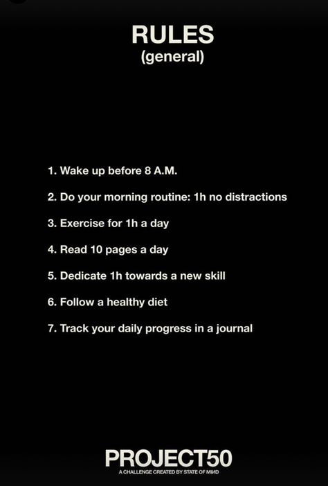 50 Day Project, Do This And You Will Be Unrecognizable, Project 50 Journal, 50 Day Project Challenge, Project 50 Rules, Self Projection, Perfect Day Ideas, Project 50 Challenge Journal, Big Project Ideas