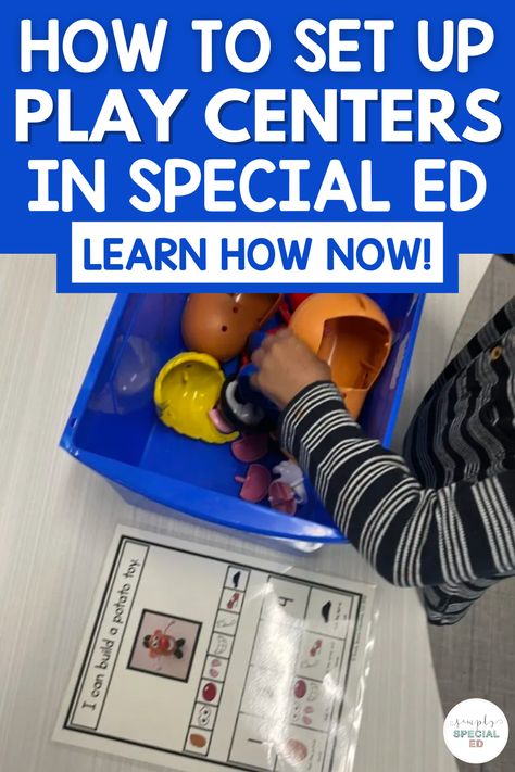 Science Special Education, Morning Tubs Special Education, Special Education Prek Classroom, Play Skills Activities, Independent Play Activities Elementary, Early Childhood Special Education Ideas, Science For Special Education Students, Early Learners Activities, Pre K Special Education Activities