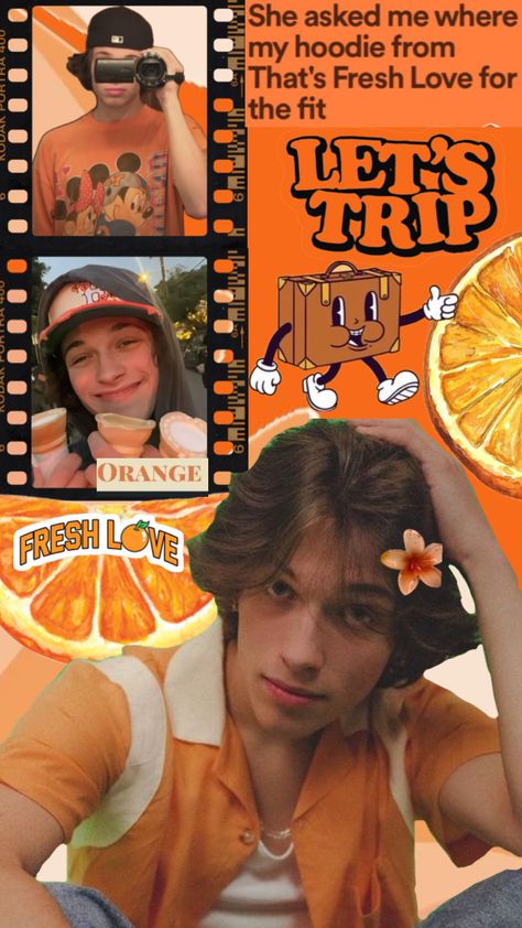 🦌🧡 #chrissturniolo #orange #sturniolotriplets #vintage #wallpaper #fyppppp #vibes #quotes #triplets #freshlove #music Triplet Quotes, Vibes Quotes, Hottest Guy Ever, Vintage Wallpaper, Cute Wallpapers, Youtubers, Boy Or Girl, Let It Be, Orange