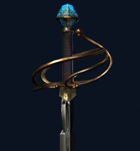 Fantasy Rapier Design, Fantasy Rapier Art, Rapier Reference Pose, Swords Rapier, Rapier Aesthetic, Fantasy Rapier, Rapier Design, Genasi Rogue, Water Genasi