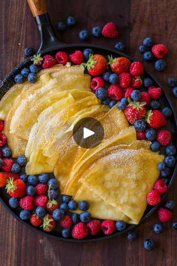 Blender Crepes, Crepes Easy, Natasha Kitchen, Natashas Kitchen, Hot Coffee Drinks, Homemade Crepes, Easy Crepe Recipe, Crepe Batter, Crepe Recipe