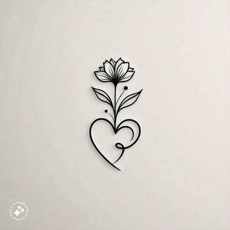 2 Inch By 2 Inch Tattoo Ideas, Girly Tattoos Unique Small Meaningful, Small Flower Designs Drawing, 3x1 Tattoo Ideas, Easy Little Tattoo Ideas, Beginner Tattoos Stencils, Lily Tattoo Design Simple, Cute Simple Tattoo Ideas, Small Cute Tattoos For Women