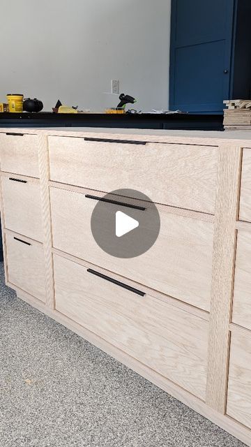 235K views · 10K likes | Zoe 🌿 DIY Furniture on Instagram: "DIY dresser build: a clean, modern design with 9 drawers and lots of storage! Comment PLANS on this post on I'll send you the 🔗 to the blog post and printable plans!  . . . . . #diyfurniture #plywoodfurniture #diydresser #woodworkingplans_diy #diywoodworking #diydrawers #woodworkingprojects #diyhome #diybedroom" How To Build A Dresser Step By Step, How To Build A Dresser, Homemade Dressers, Diy Dresser Build, Diy Storage Drawers, Dresser Build, Diy Dresser Plans, Building Drawers, Drawers Diy