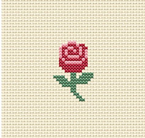 Tiny Rose Cross Stitch Pattern, Vintage Flower Embroidery, Mini Xstitch for Beginner, Hoop Art Embroidery, Rosebud for Victorian Style Decor Cross Stitch Patterns For Beginners, Cross Stitch Patterns Free Disney, Victorian Style Decor, Hoop Art Embroidery, Rose Cross Stitch, Rose Cross Stitch Pattern, Embroidery Mini, Disney Cross Stitch Patterns, Tiny Cross Stitch