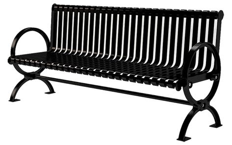 Wellington Sereis Steel Benches | Belson Outdoors® Metal Benches For Outside, Benches For Outside, Metal Outdoor Furniture, Steel Bench, Metal Bench, Outside Ideas, Metal Furniture, Cast Aluminum, Balinese