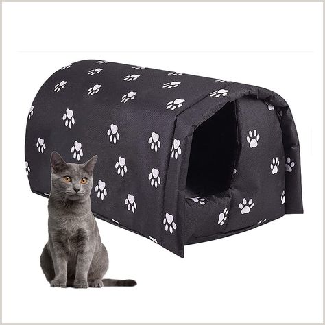 Cat House for Outdoor Cats in Winter, Outdoor Cat Houses for Feral Cats Weatherproof, Cat House Thickened Weatherproof Foldab Cat House For Winter, Cat Shelters For Winter, Cats In Winter, Outside Cat House, Heated Cat House, Outdoor Cat Shelter, Feral Cat Shelter, Feral Cat House, Small Dog House