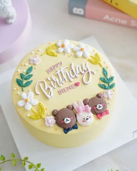 Cute Bento Cake, Bento Cake Ideas, Birthday Cake Funny, Doodle Cake, Cakes Pretty, Cakes Creative, Cake Funny, Cake Designs For Kids, Minimalist Cake