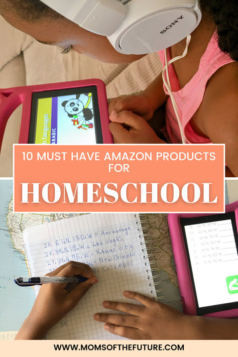 📚✨ 10 Must-Have Amazon Products for Every Homeschooling Family ✨📚  Looking to level up your homeschool setup or just getting started? My latest blog post has you covered with the 10 Must-Have Amazon Products for Homeschool that will keep your children engaged and your lessons organized! From tech essentials to hands-on learning tools, these picks are perfect for every homeschooling family. Must Have Homeschool Items, Homeschool Preschool Setup, Homeschool Must Haves, Homeschool Essentials, Homeschool Tools, Abeka Homeschool, Homeschool Family, Homeschool Supplies, Tech Essentials