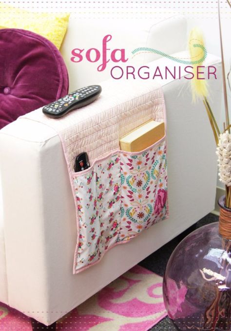 Cool Gifts to Make For Mom - Sofa Organiser - DIY Gift Ideas and Christmas Presents for Your Mother, Mother-In-Law, Grandma, Stepmom - Creative , Holiday Crafts and Cheap DIY Gifts for The Holidays - Thoughtful Homemade Spa Day Gifts, Creative Wall Art, Special Ideas for Her - Easy Xmas Gifts to Make With Step by Step Tutorials and Instructions #diygifts #mom Organiser Diy, Sofa Organizer, Perlengkapan Bayi Diy, Baby Shoes Diy Pattern, Diy Makeup Organizer, Shoe Organization Diy, Sewing Christmas Gifts, Baby Shoes Diy, Makeup Organization Diy